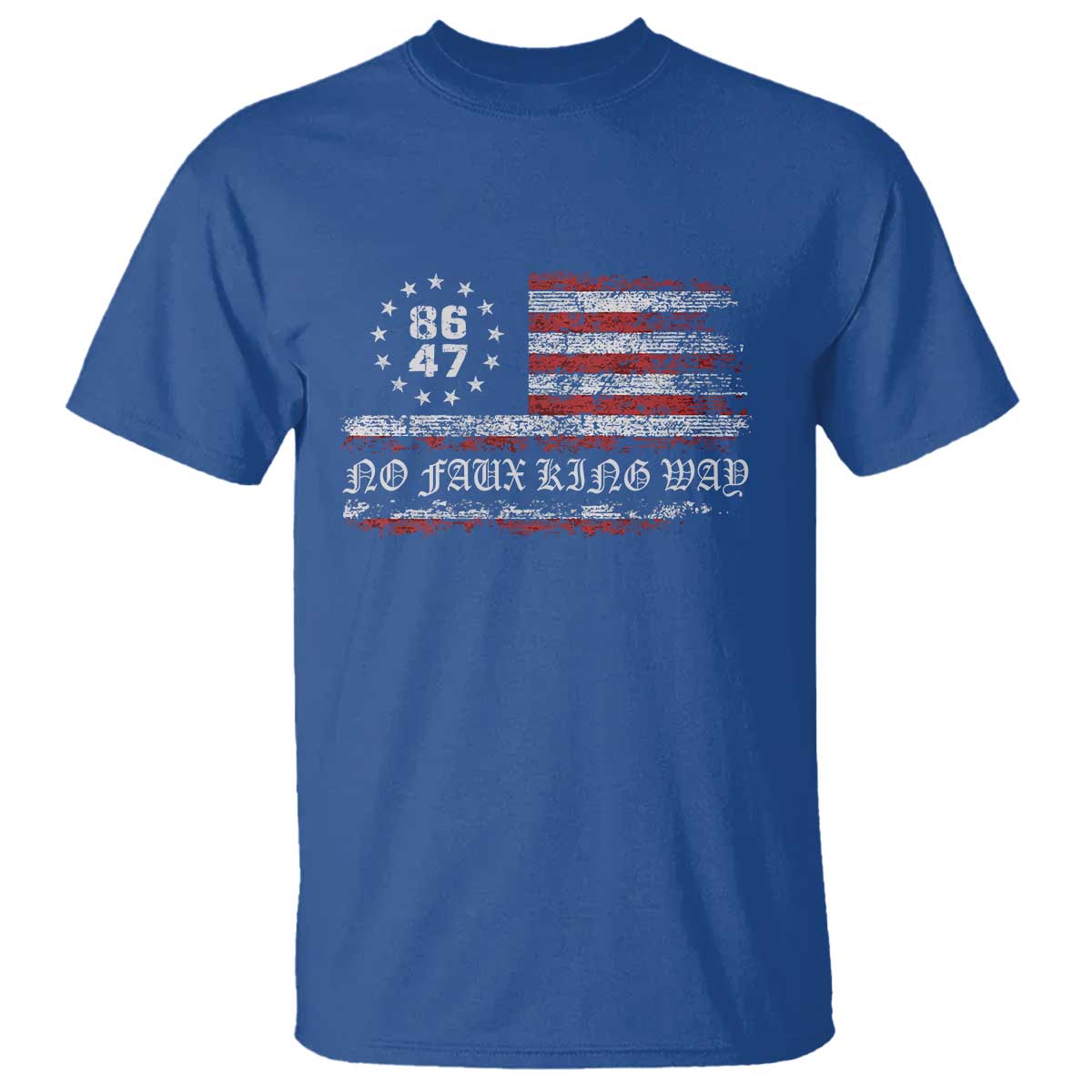 snarky-no-kings-in-america-t-shirt-no-faux-king-way-86-47-us-flag-impeach-47