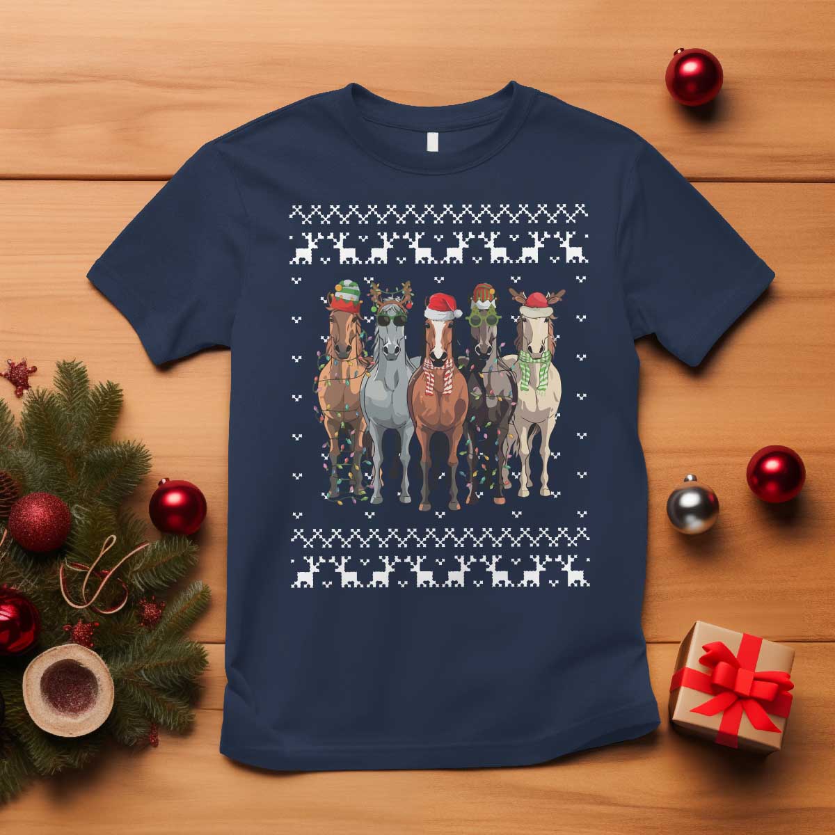 horse-christmas-t-shirt-western-cowboy-cowgirl-howdy-country-ugly-xmas
