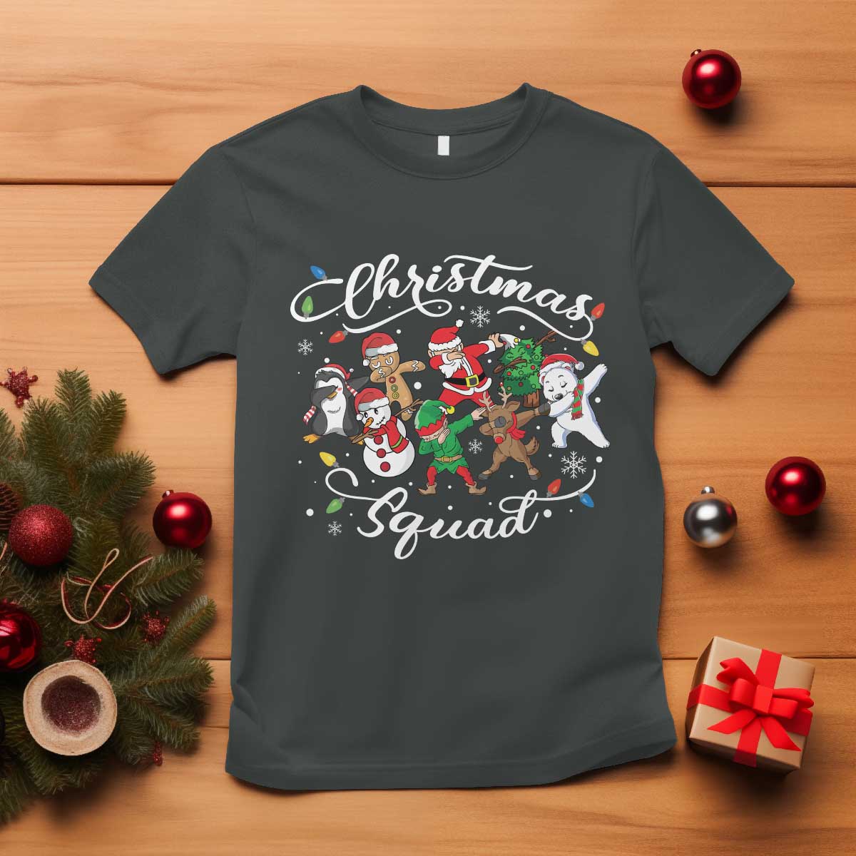 christmas-squad-t-shirt-santa-dabbing-elf-family-matching-pajamas-xmas-crew