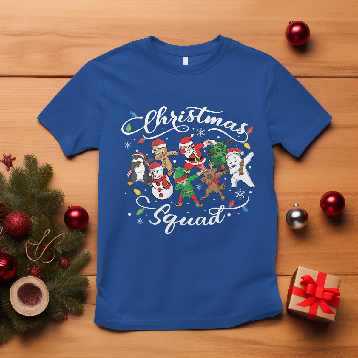 christmas-squad-t-shirt-santa-dabbing-elf-family-matching-pajamas-xmas-crew