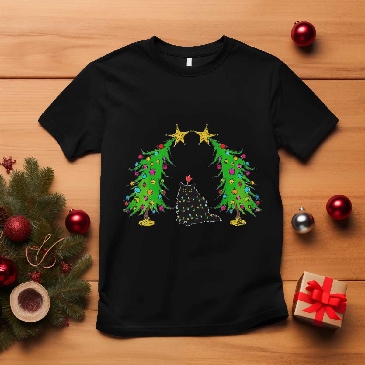 cute-cat-christmas-t-shirt-kitty-cat-lover-xmas-tree-lights