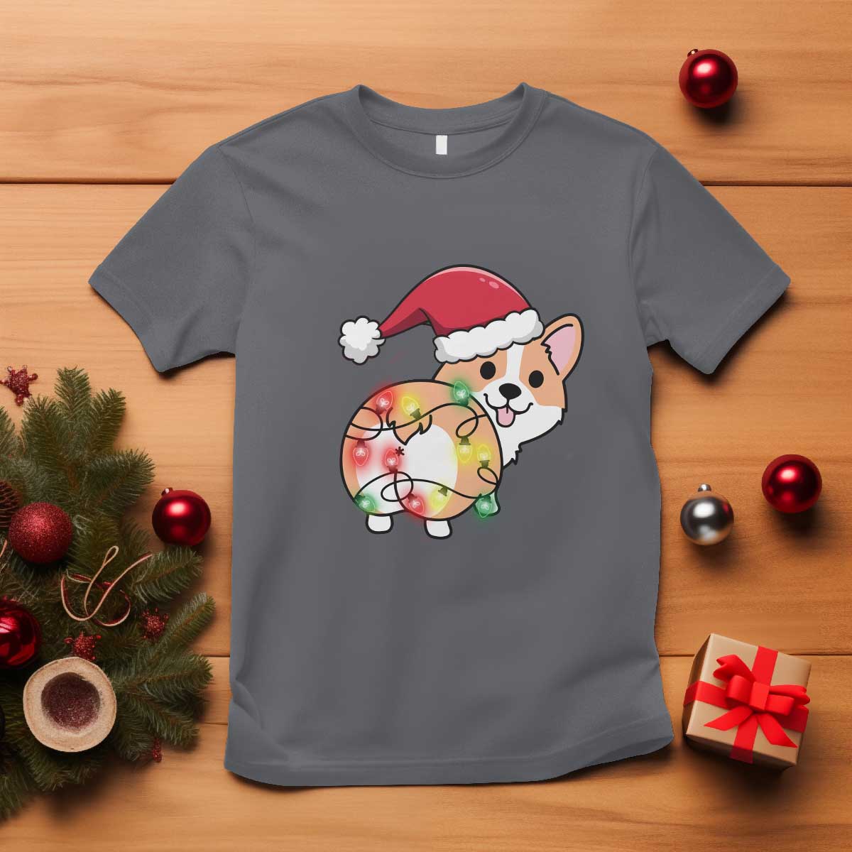 christmas-corgi-dog-t-shirt-cute-animal-pet-puppy-lover-gift-xmas-lights