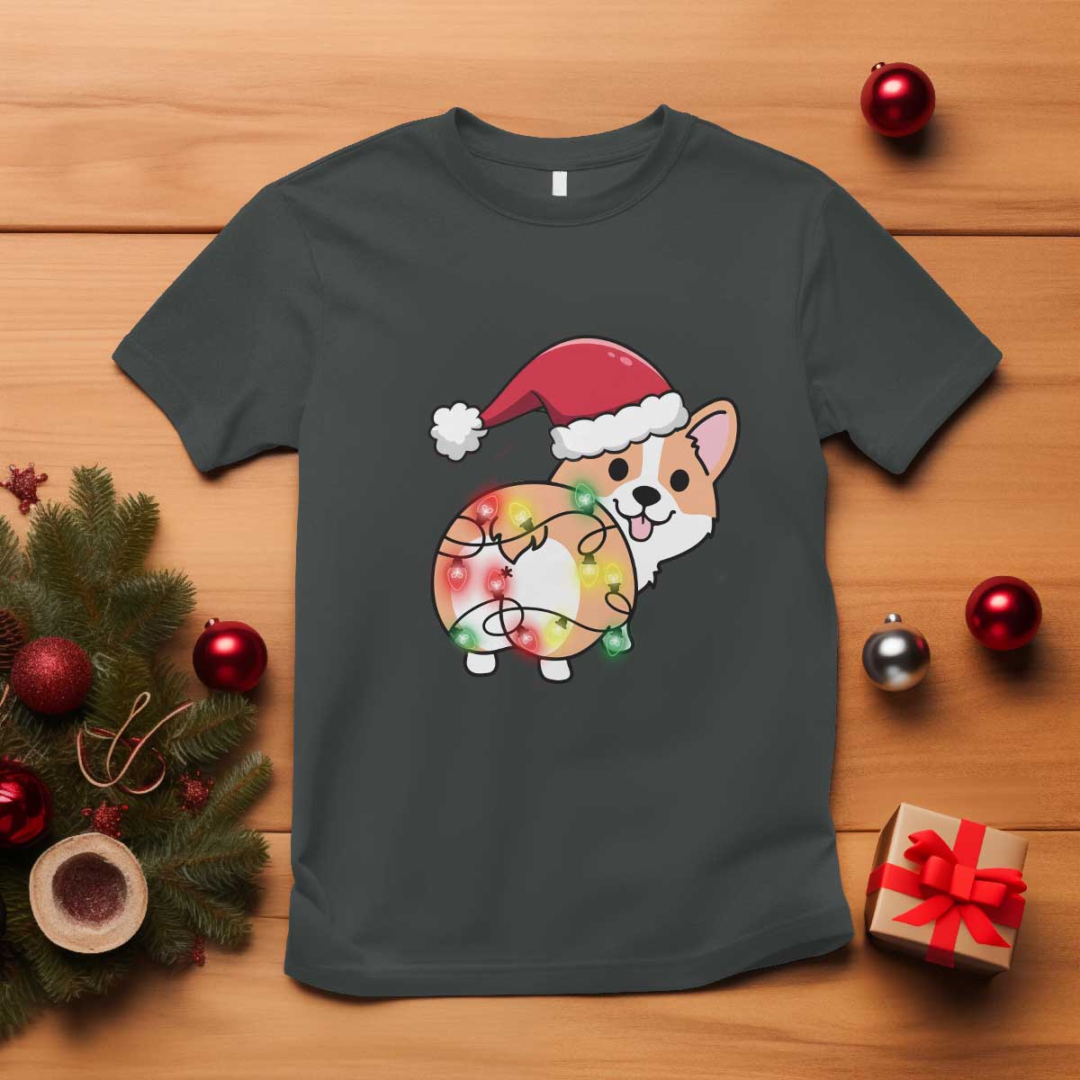 christmas-corgi-dog-t-shirt-cute-animal-pet-puppy-lover-gift-xmas-lights