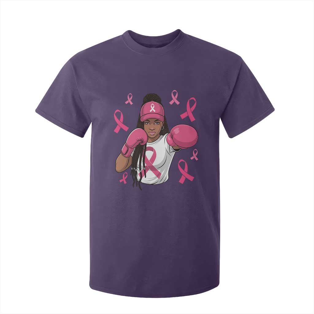 Black Women Fight Breast Cancer Support T Shirt For Kid Pink Ribbon African American