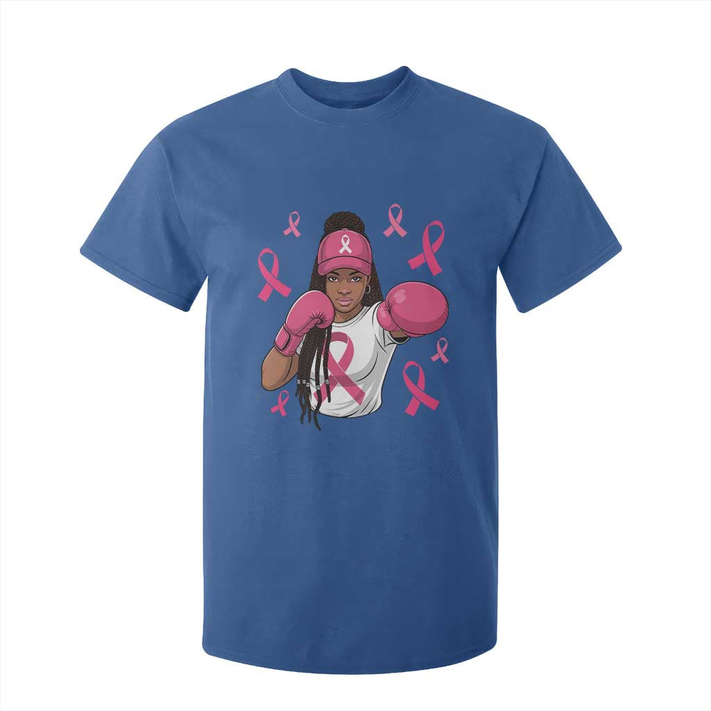 Black Women Fight Breast Cancer Support T Shirt For Kid Pink Ribbon African American