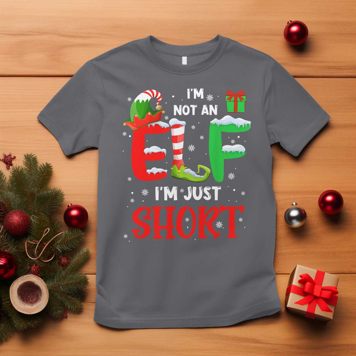 funny-christmas-t-shirt-im-not-an-elf-just-short-xmas