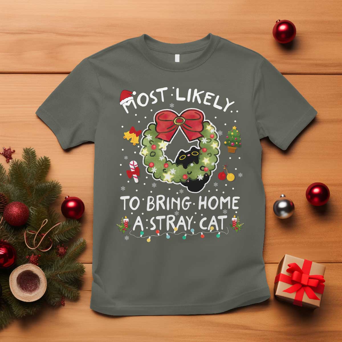 kitten-christmas-t-shirt-most-likely-to-bring-home-a-stray-cat-matching-xmas