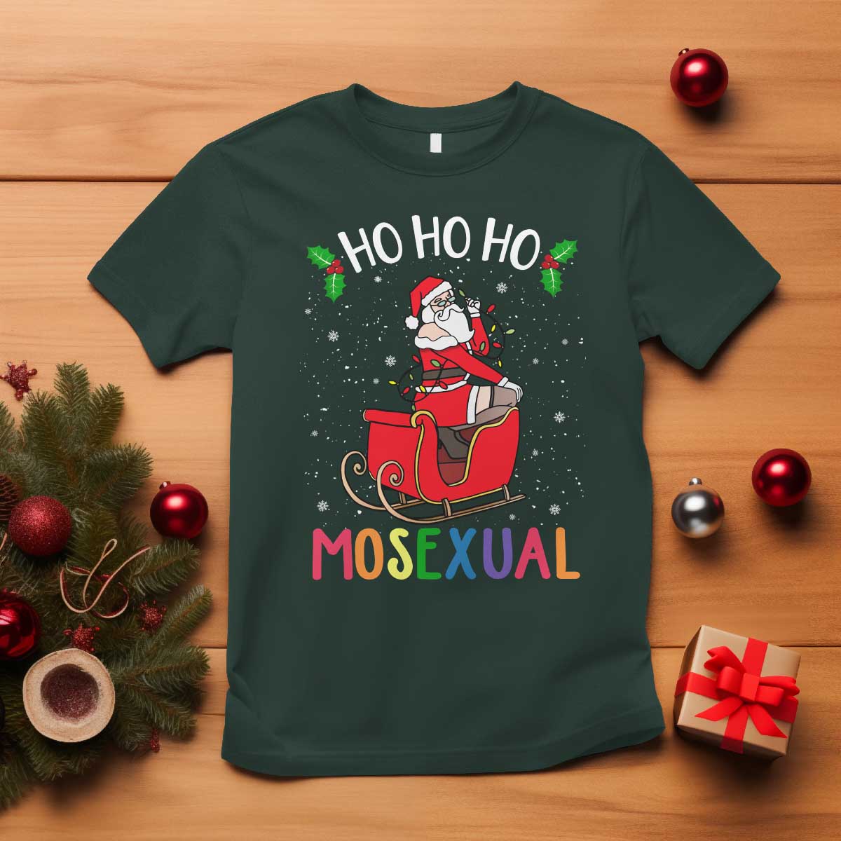 lgbtq-christmas-t-shirt-ho-ho-ho-mosexual-slay-santa-lgbt-rainbow-pun-gay-pride