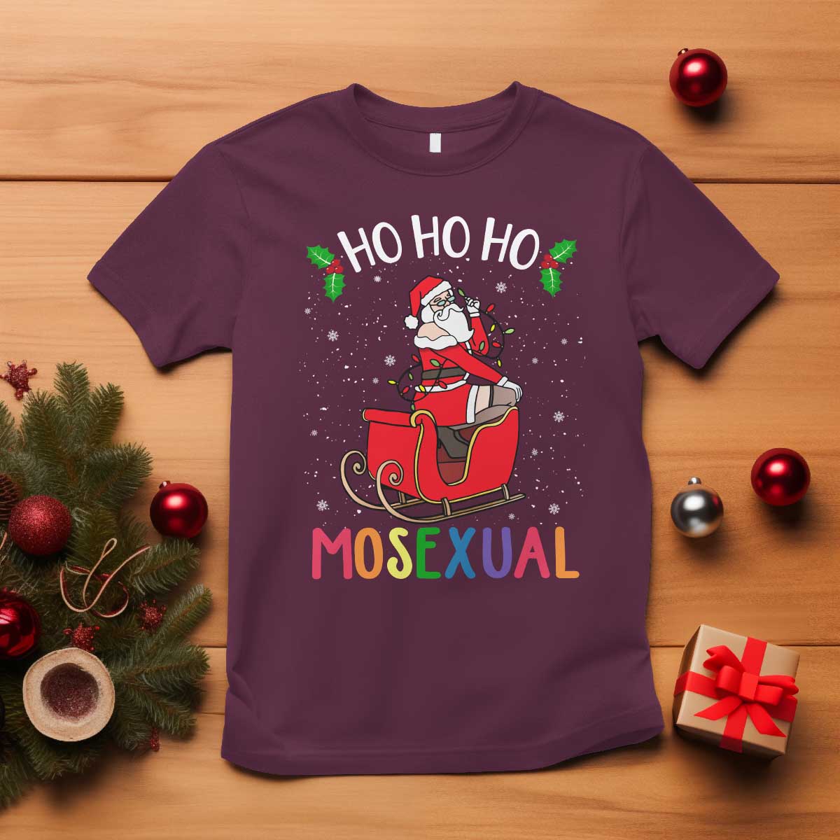 lgbtq-christmas-t-shirt-ho-ho-ho-mosexual-slay-santa-lgbt-rainbow-pun-gay-pride
