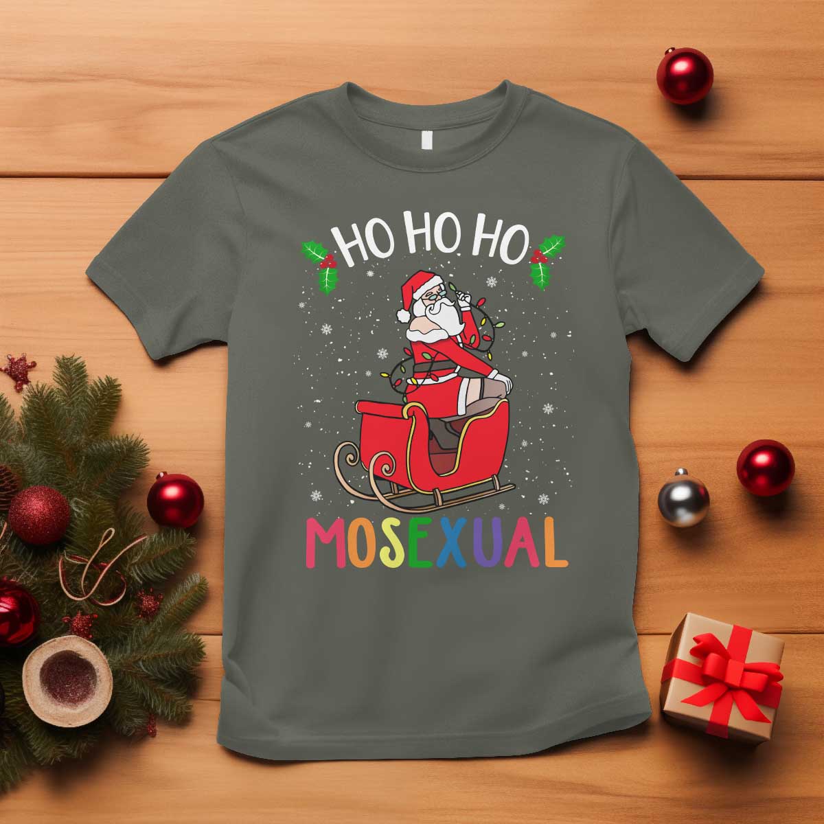 lgbtq-christmas-t-shirt-ho-ho-ho-mosexual-slay-santa-lgbt-rainbow-pun-gay-pride