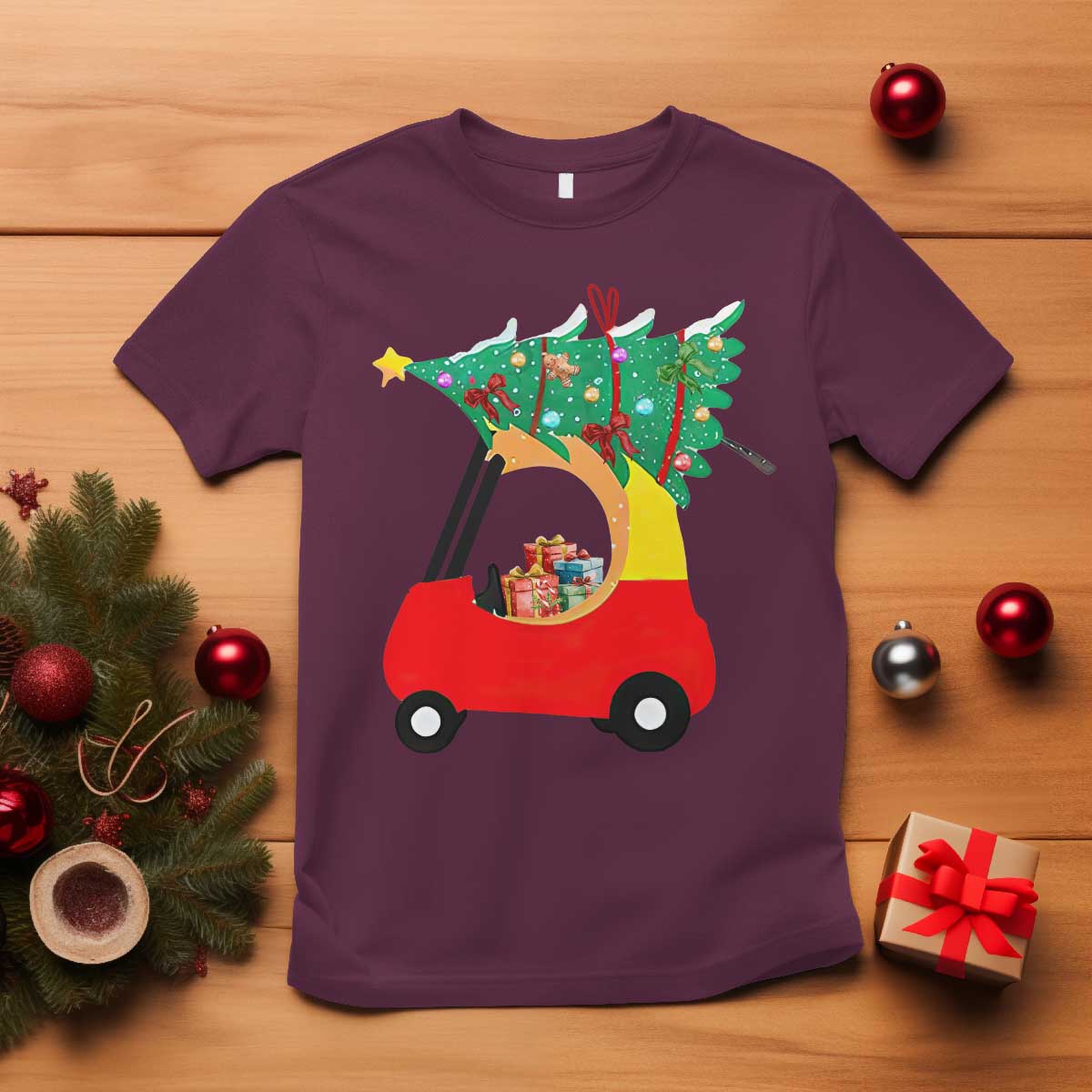 christmas-kids-t-shirt-red-car-tree-cute-xmas-toddler-boys
