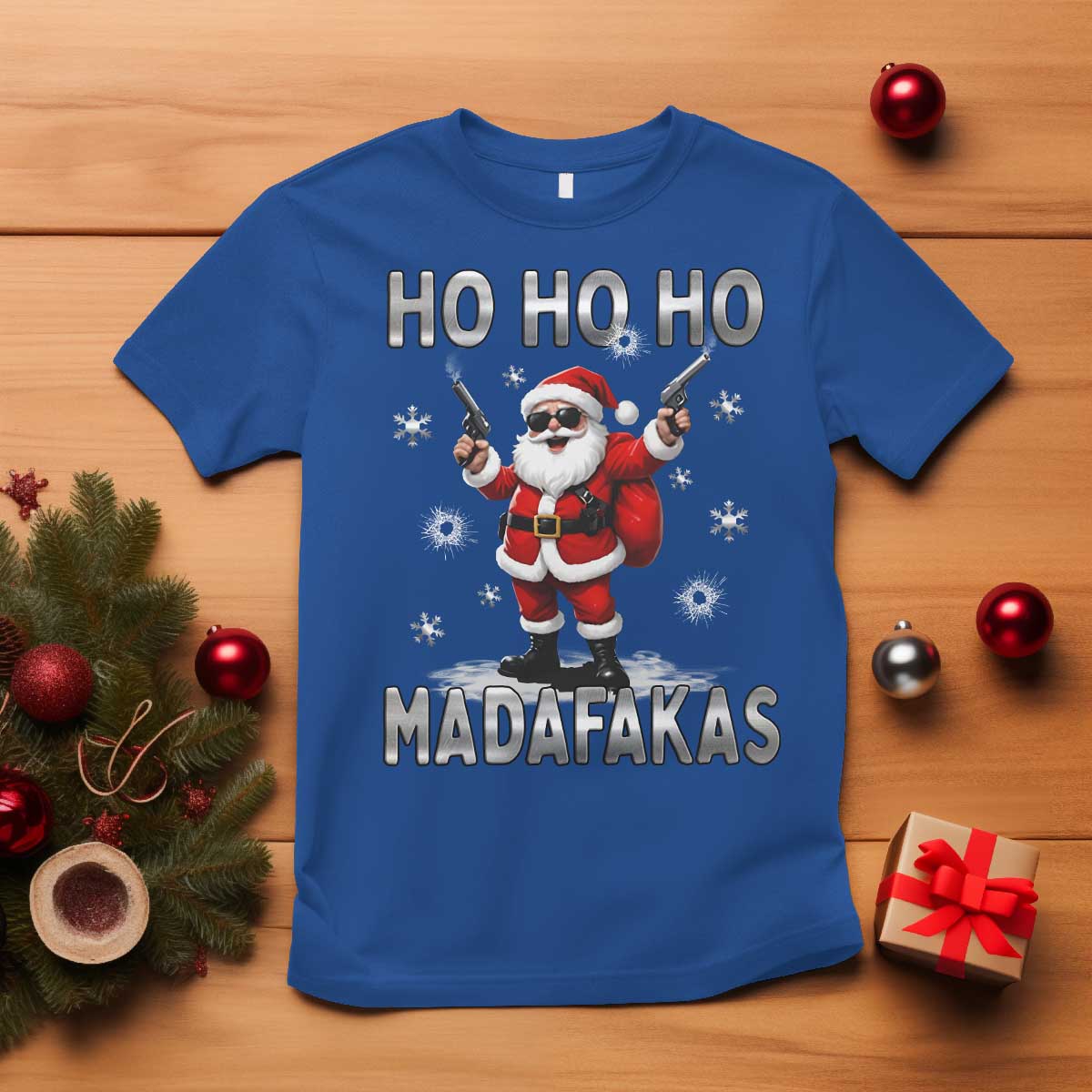 funny-gun-christmas-t-shirt-ho-ho-ho-santa-pew-pew-madafakas