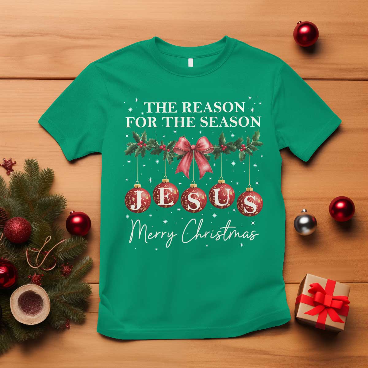 christian-christmas-t-shirt-merry-xmas-jesus-the-reason-coquette-bow