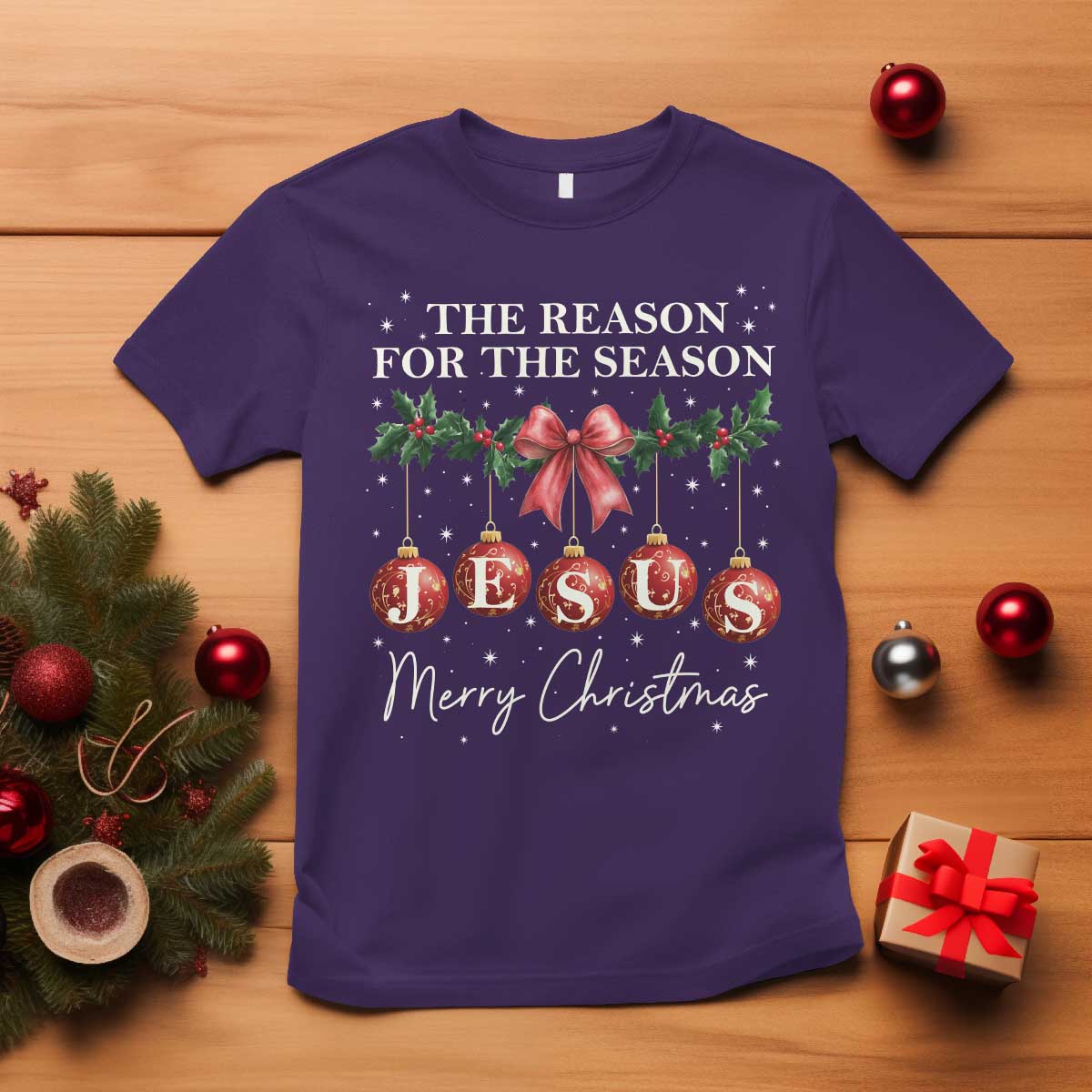 christian-christmas-t-shirt-merry-xmas-jesus-the-reason-coquette-bow
