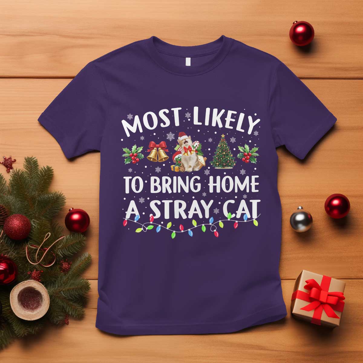 christmas-cat-t-shirt-most-likely-to-bring-home-a-stray-cat-matching-xmas