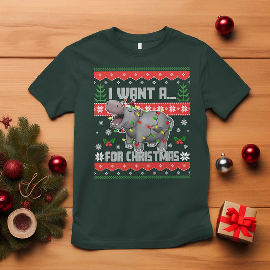 funny-christmas-t-shirt-i-want-a-hippopotamus-for-xmas-moo-deng-ugly-gift