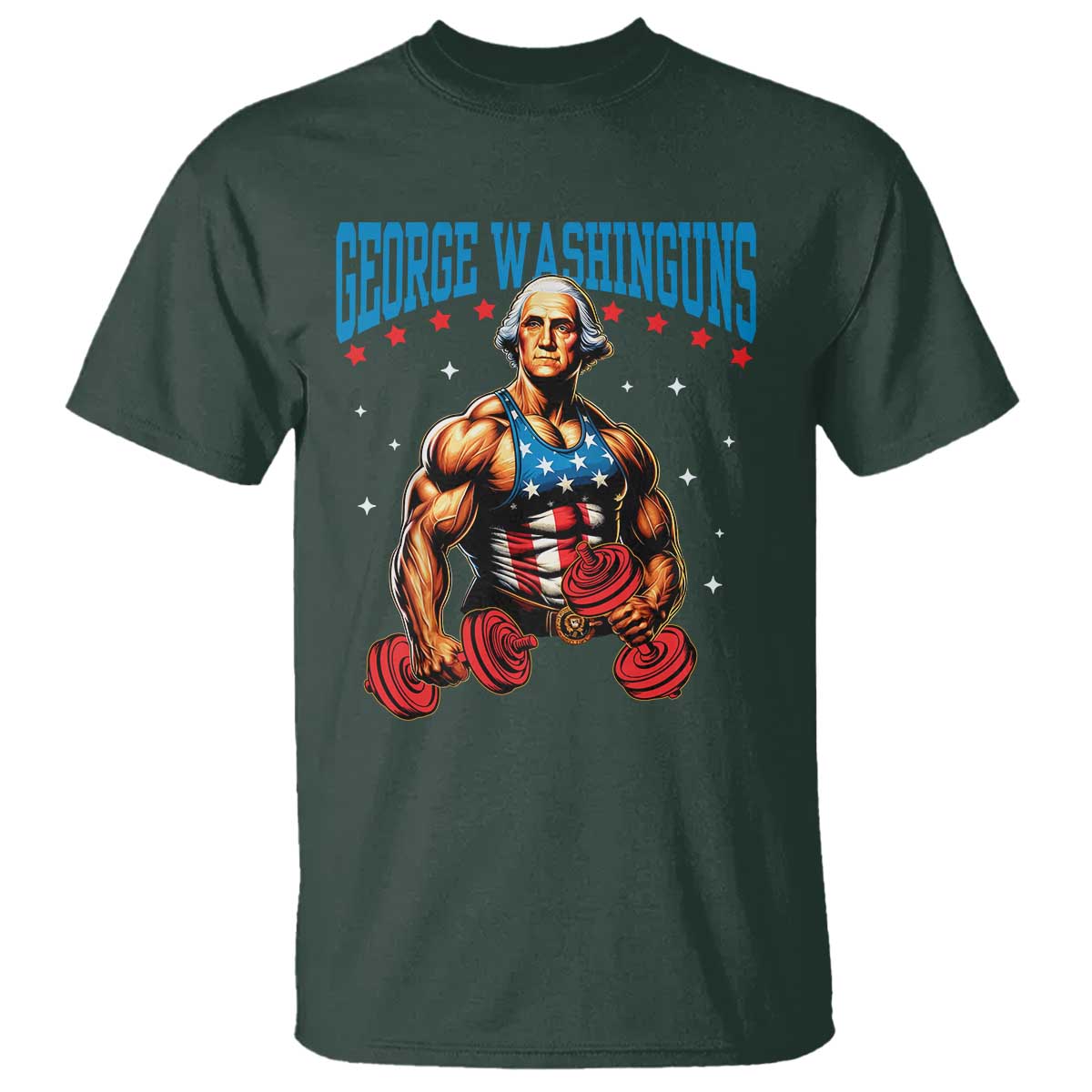 funny-george-washington-gym-t-shirt-muscular-flex-workout-4th-of-july