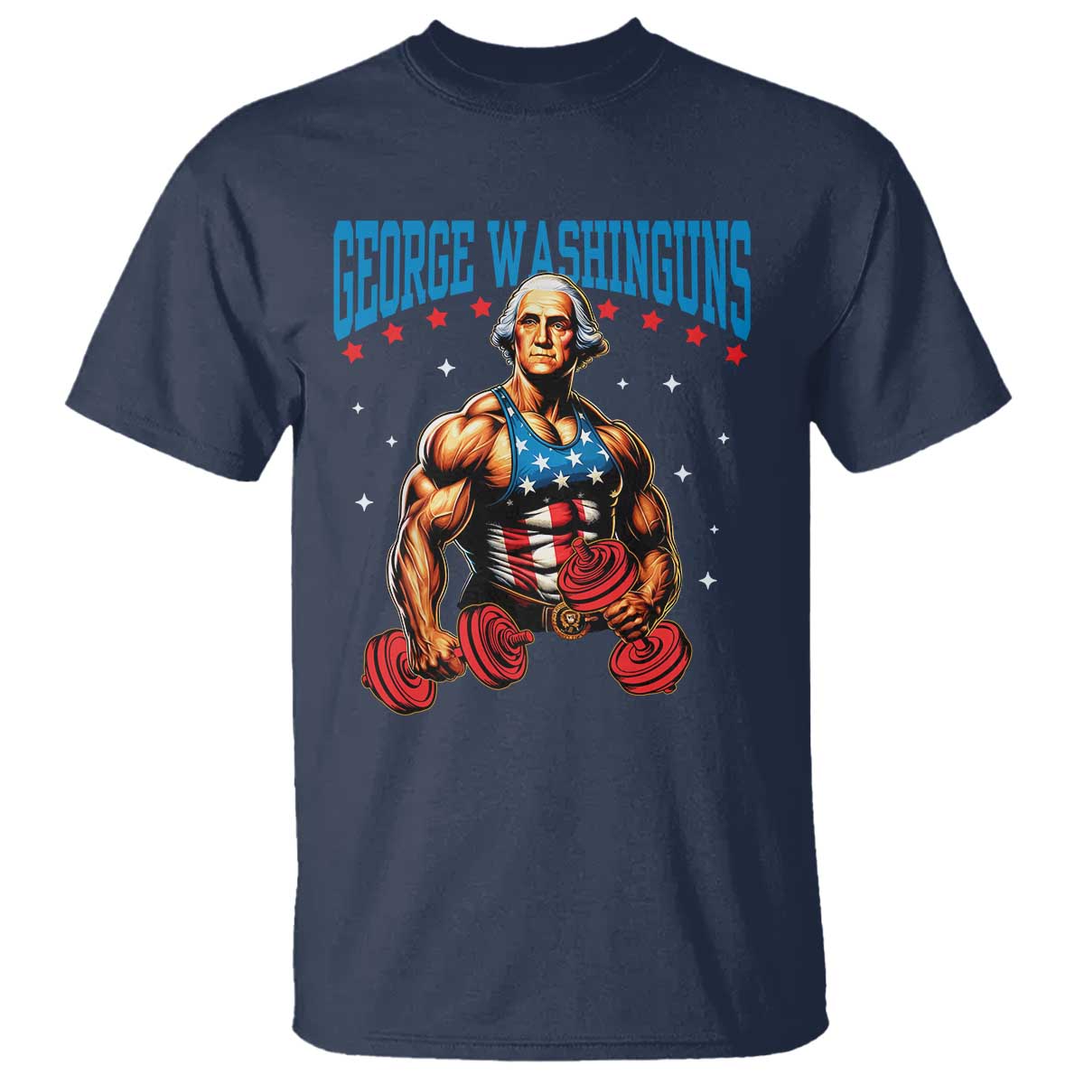 funny-george-washington-gym-t-shirt-muscular-flex-workout-4th-of-july