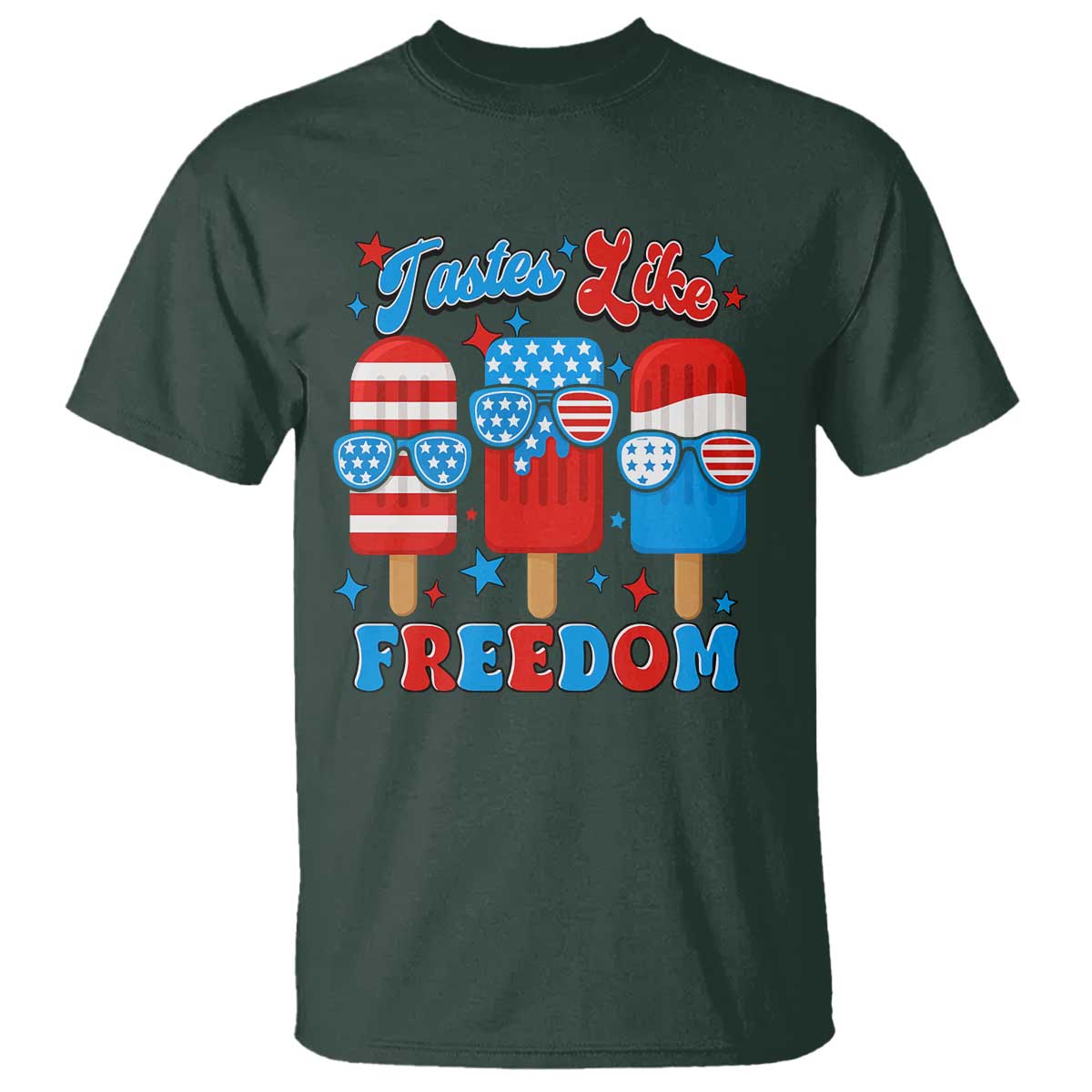 4th-of-july-american-flag-popsicle-t-shirt-tastes-like-freedom-patriotic-funny