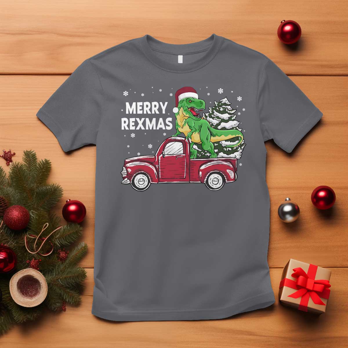 dinosaur-christmas-tree-t-shirt-merry-rexmas-xmas-pet-dino-trex-red-truck-family