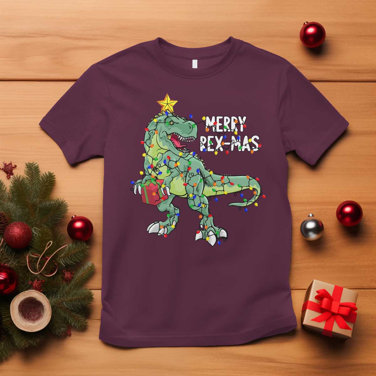 dinosaur-christmas-tree-rex-t-shirt-merry-rex-mas-xmas-pet-dino-trex-xmas-lights