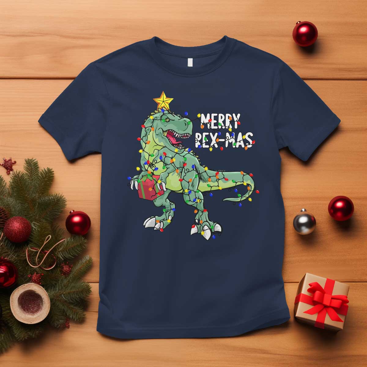 dinosaur-christmas-tree-rex-t-shirt-merry-rex-mas-xmas-pet-dino-trex-xmas-lights