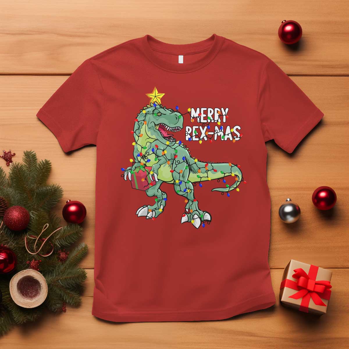 dinosaur-christmas-tree-rex-t-shirt-merry-rex-mas-xmas-pet-dino-trex-xmas-lights