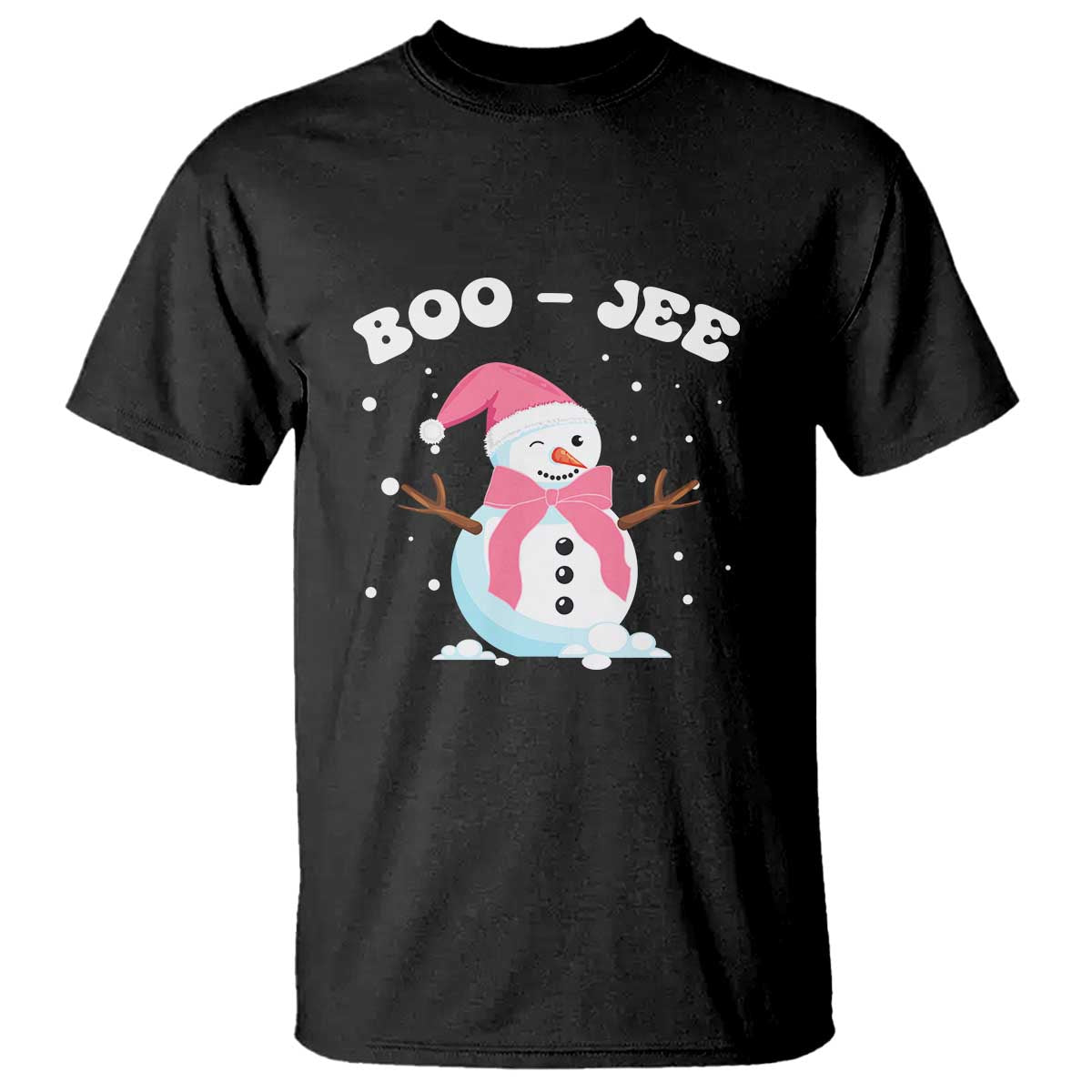 bougie-snowman-t-shirt-pink-christmas-xmas-gifts