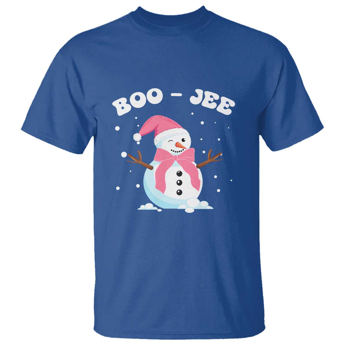 bougie-snowman-t-shirt-pink-christmas-xmas-gifts