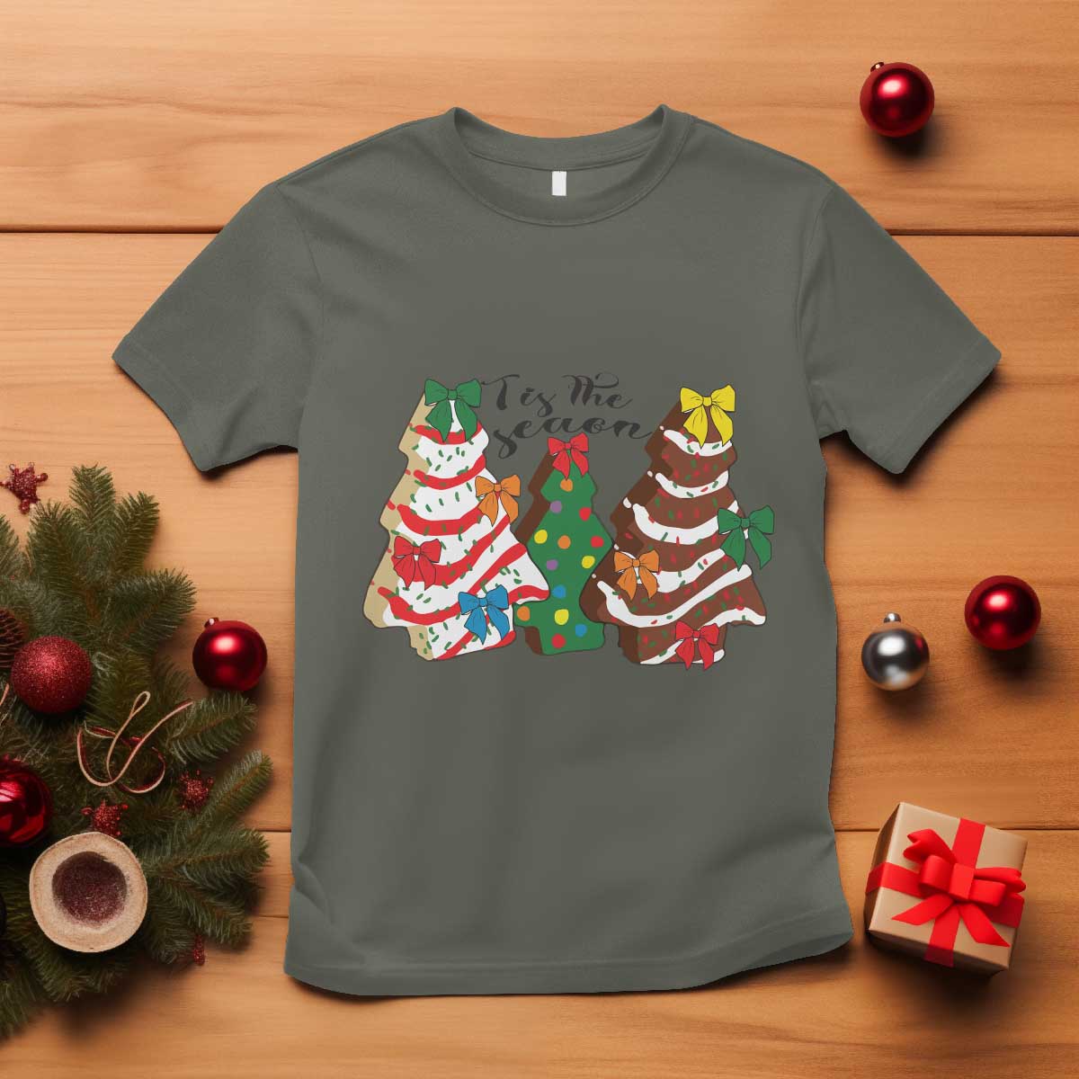 christmas-cake-tree-bow-t-shirt-tis-the-season