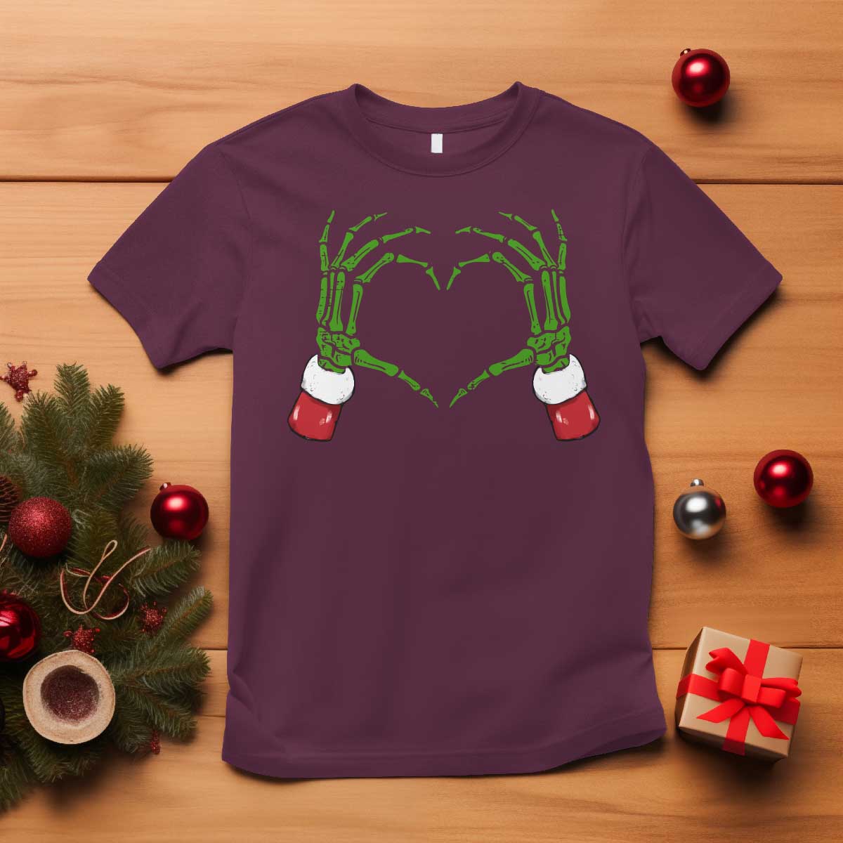 christmas-skeleton-heart-hands-t-shirt