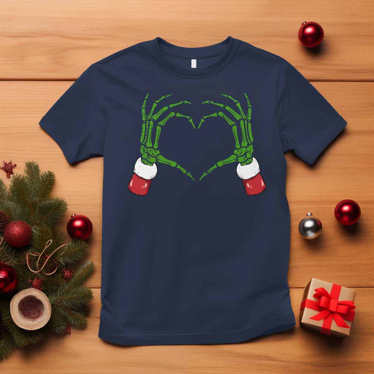 christmas-skeleton-heart-hands-t-shirt