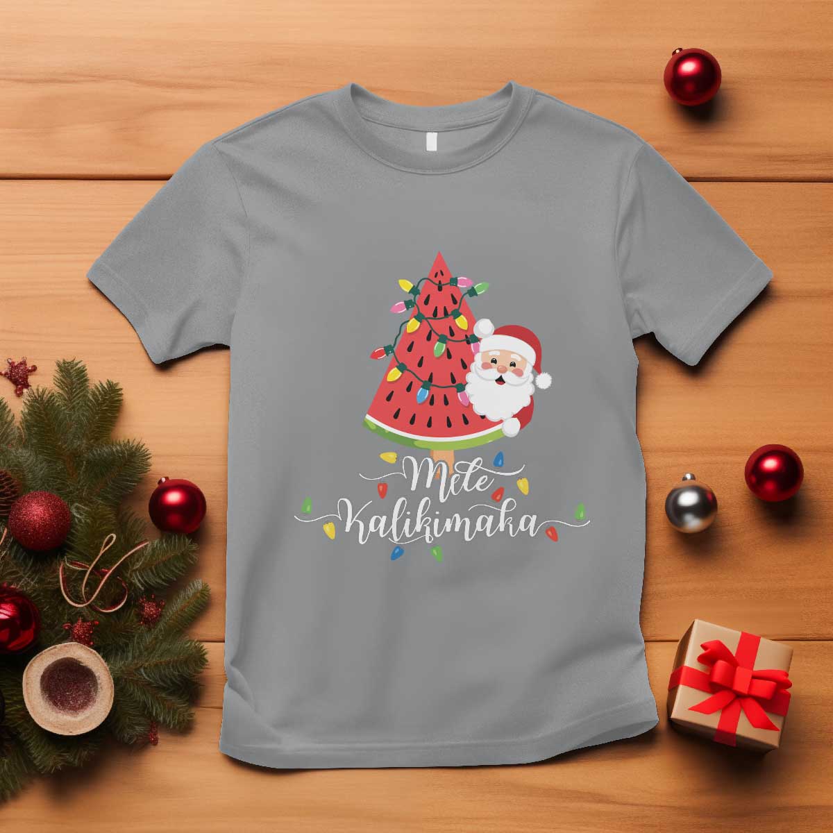 mele-kalikimaka-hawaiian-christmas-in-july-hawaii-santa-t-shirt-watermelon-summer-tree-tropical-xmas-gift-family-holiday