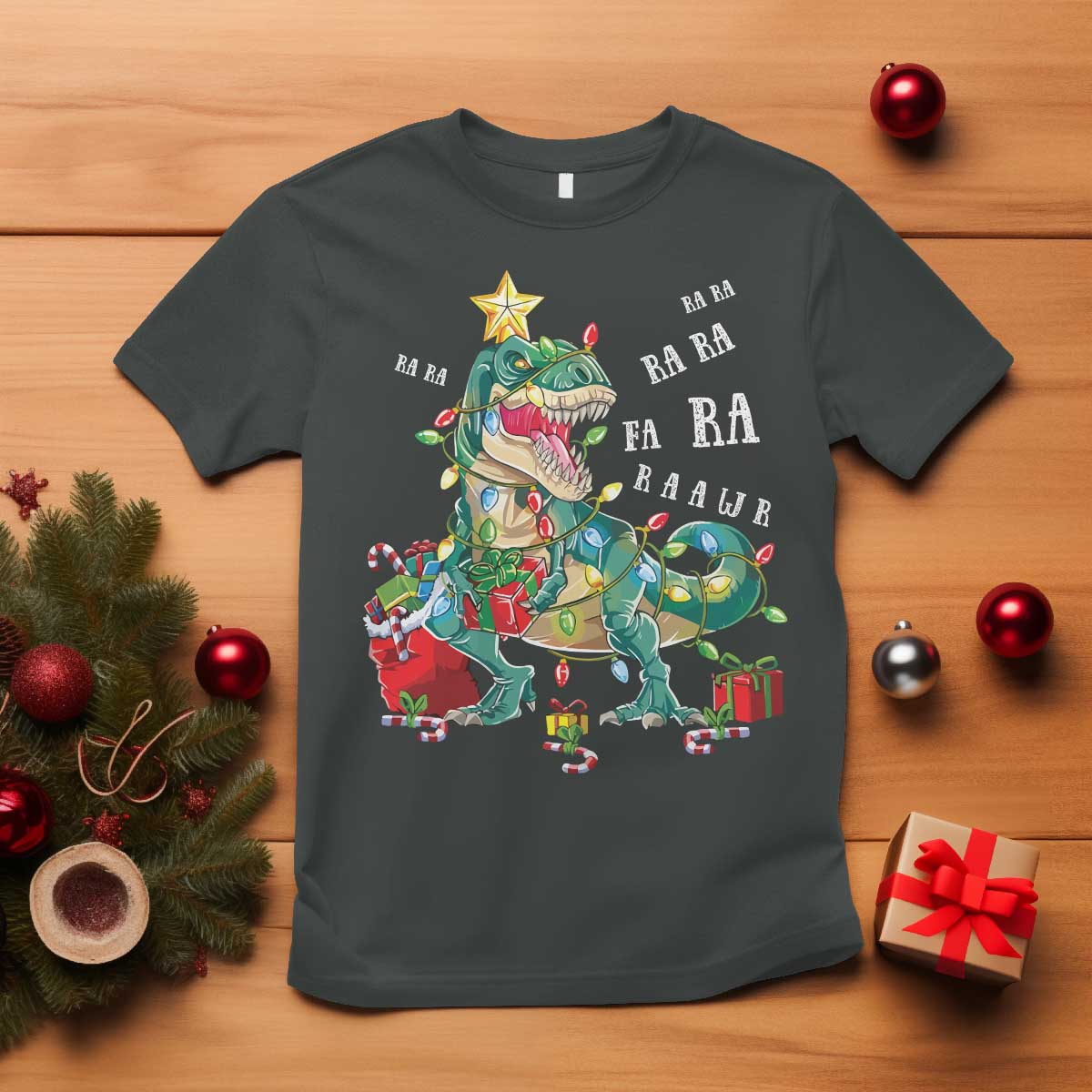 dinosaur-christmas-t-shirt-tree-lights-xmas-boys-men