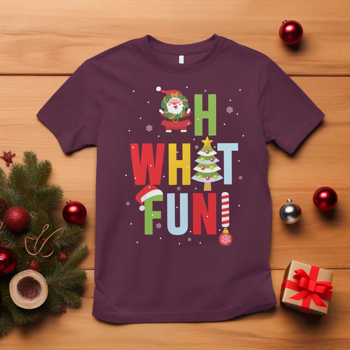 funny-christmas-santa-t-shirt-oh-what-fun-christmas-tree-and-wreath