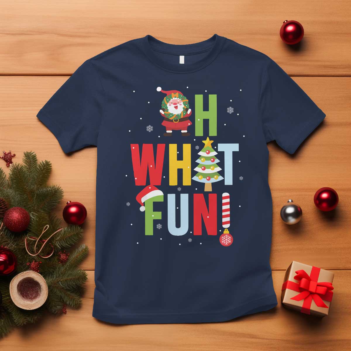 funny-christmas-santa-t-shirt-oh-what-fun-christmas-tree-and-wreath