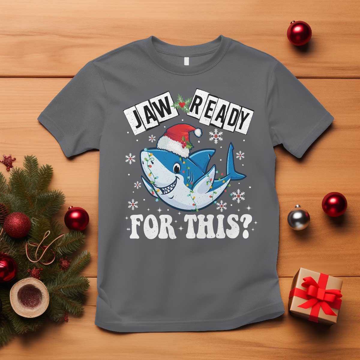 funny-christmas-t-shirt-sharkmas-shark-lights-red-santa-hat-jaw-ready-for-this