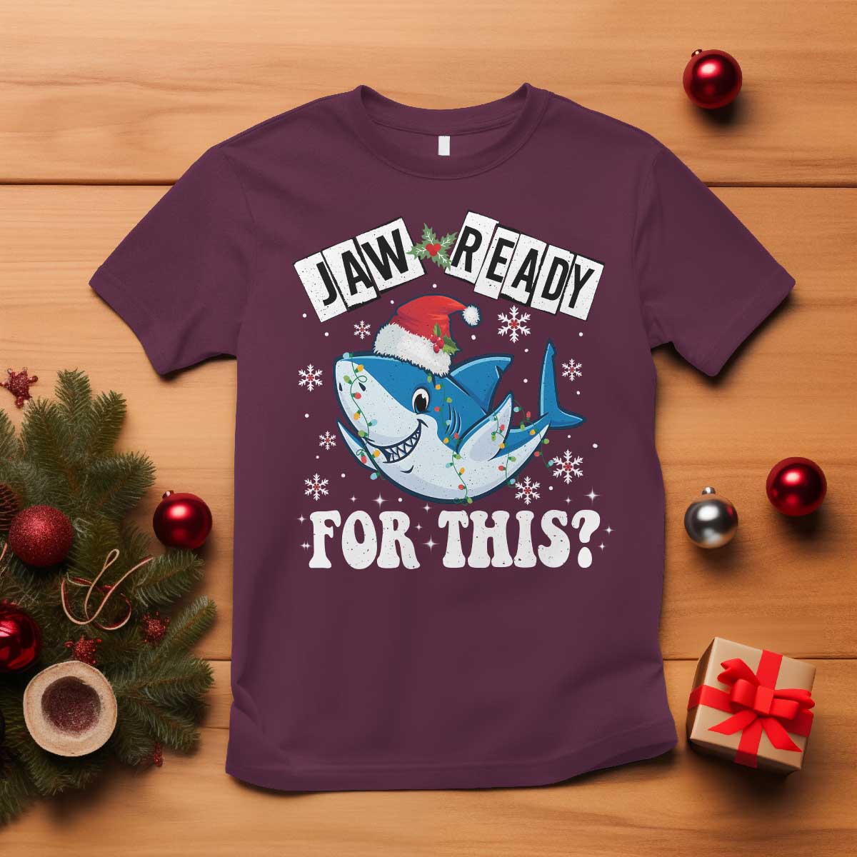 funny-christmas-t-shirt-sharkmas-shark-lights-red-santa-hat-jaw-ready-for-this