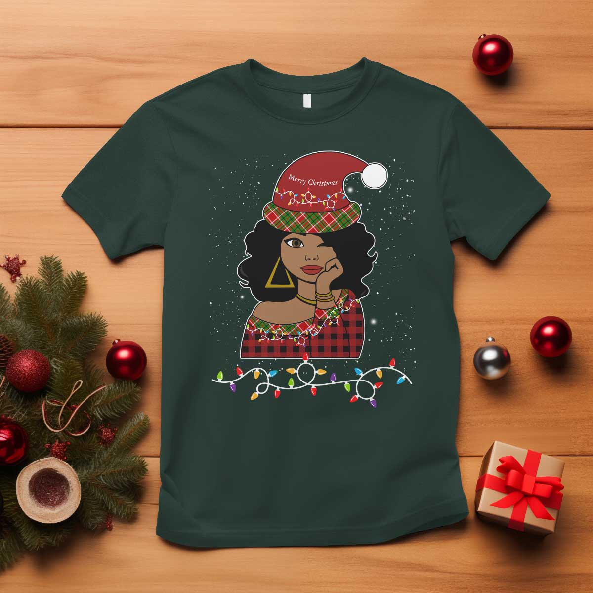 black-santa-african-american-christmas-t-shirt-sassy-afro-queen-black-woman