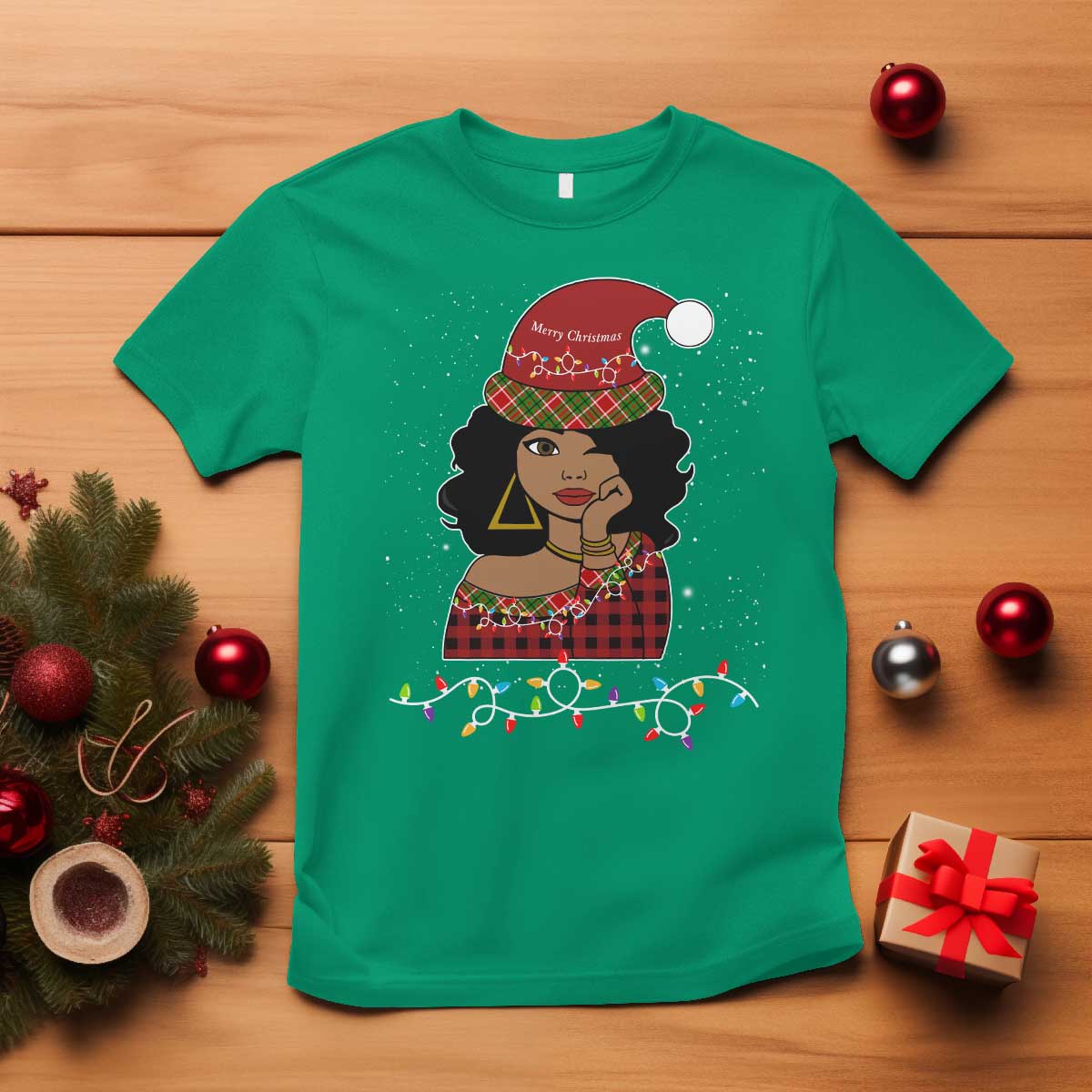 black-santa-african-american-christmas-t-shirt-sassy-afro-queen-black-woman