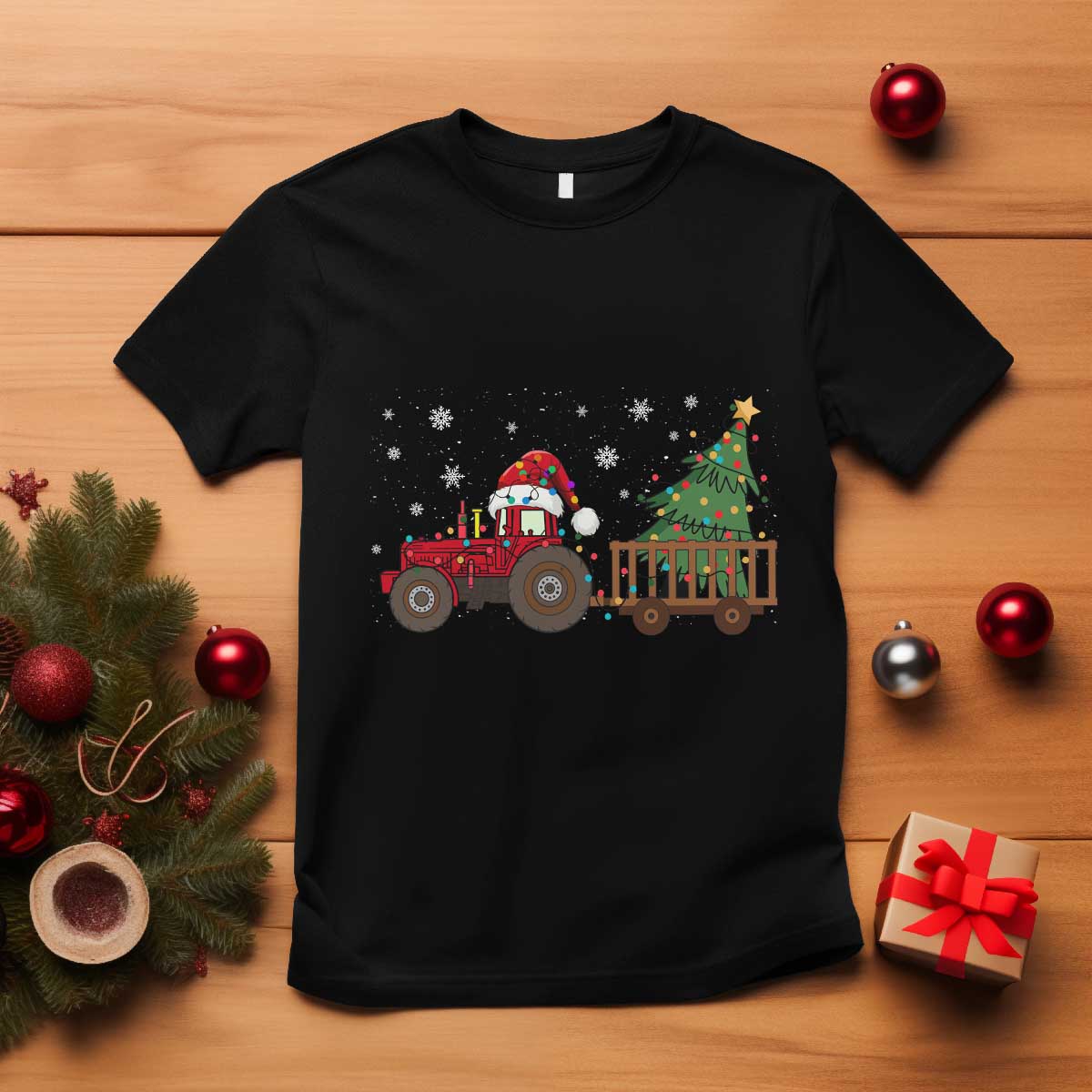 tractor-christmas-t-shirt-tree-lights-farmer-xmas-gift-for-tractor-drivers