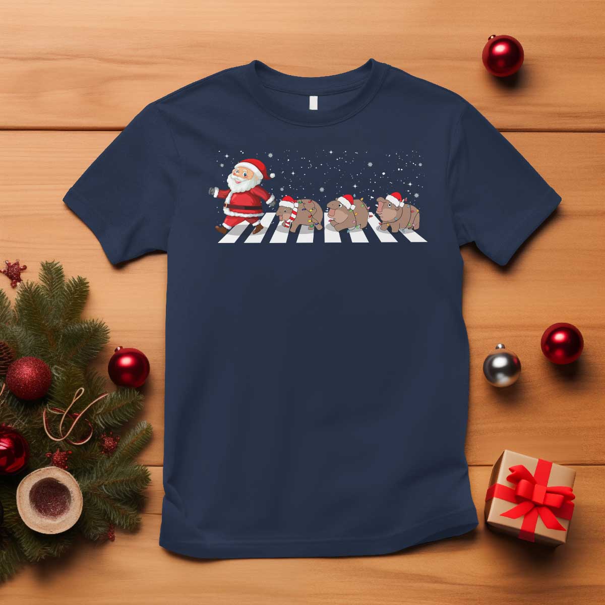 christmas-moo-deng-t-shirt-santa-baby-pygmy-hippo-trendy-xmas