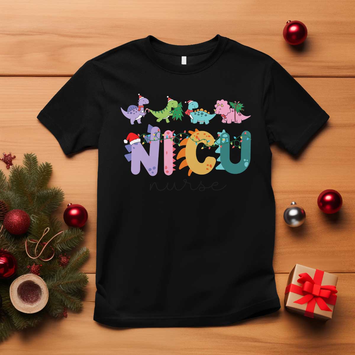 nicu-nurse-christmas-t-shirt-xmas-light-neonatal-intensive-care-unit-nurse-appreciation-gift-dinosaur