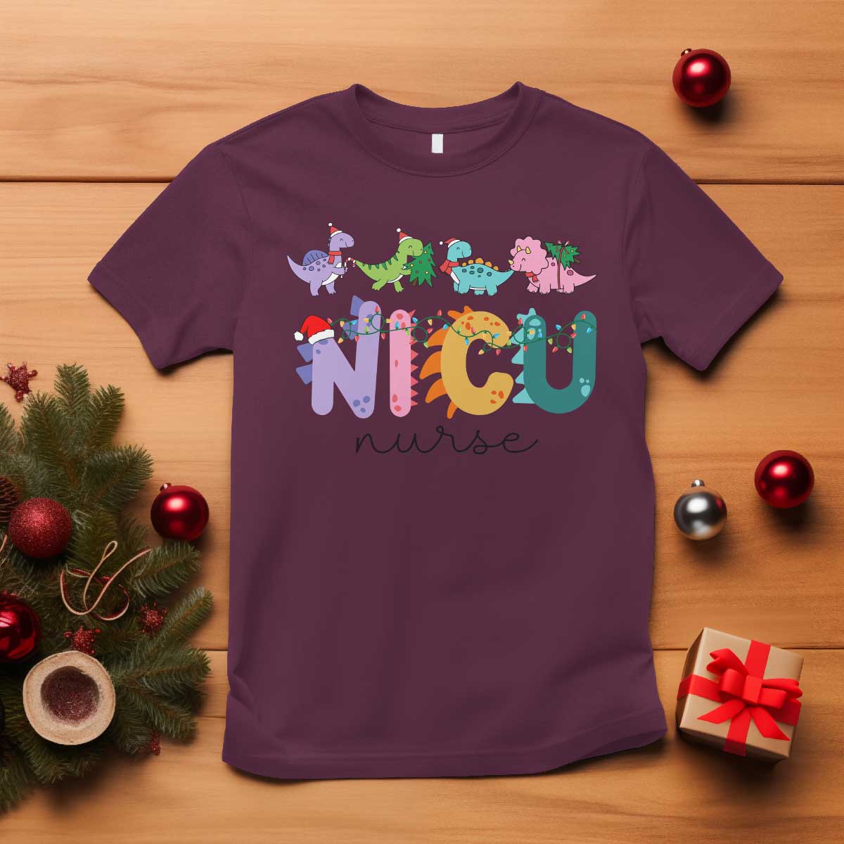 nicu-nurse-christmas-t-shirt-xmas-light-neonatal-intensive-care-unit-nurse-appreciation-gift-dinosaur