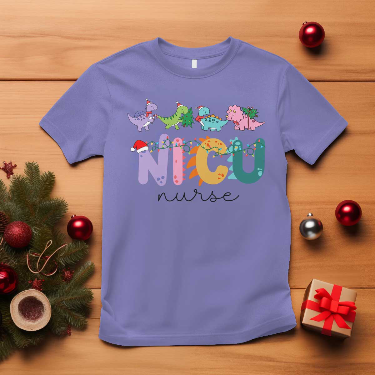 nicu-nurse-christmas-t-shirt-xmas-light-neonatal-intensive-care-unit-nurse-appreciation-gift-dinosaur