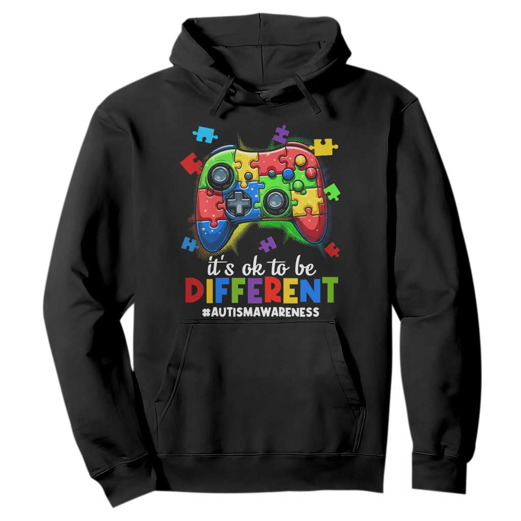 Video Game Autism Support Hoodie It's Ok To Be Different Kids