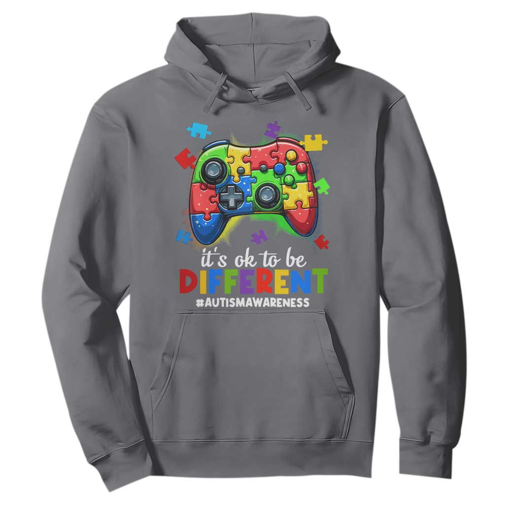 Video Game Autism Support Hoodie It's Ok To Be Different Kids