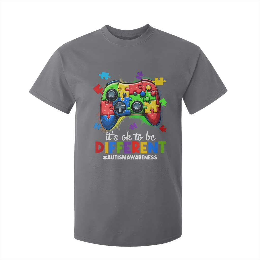 Video Game Autism Support T Shirt For Kid It's Ok To Be Different Kids