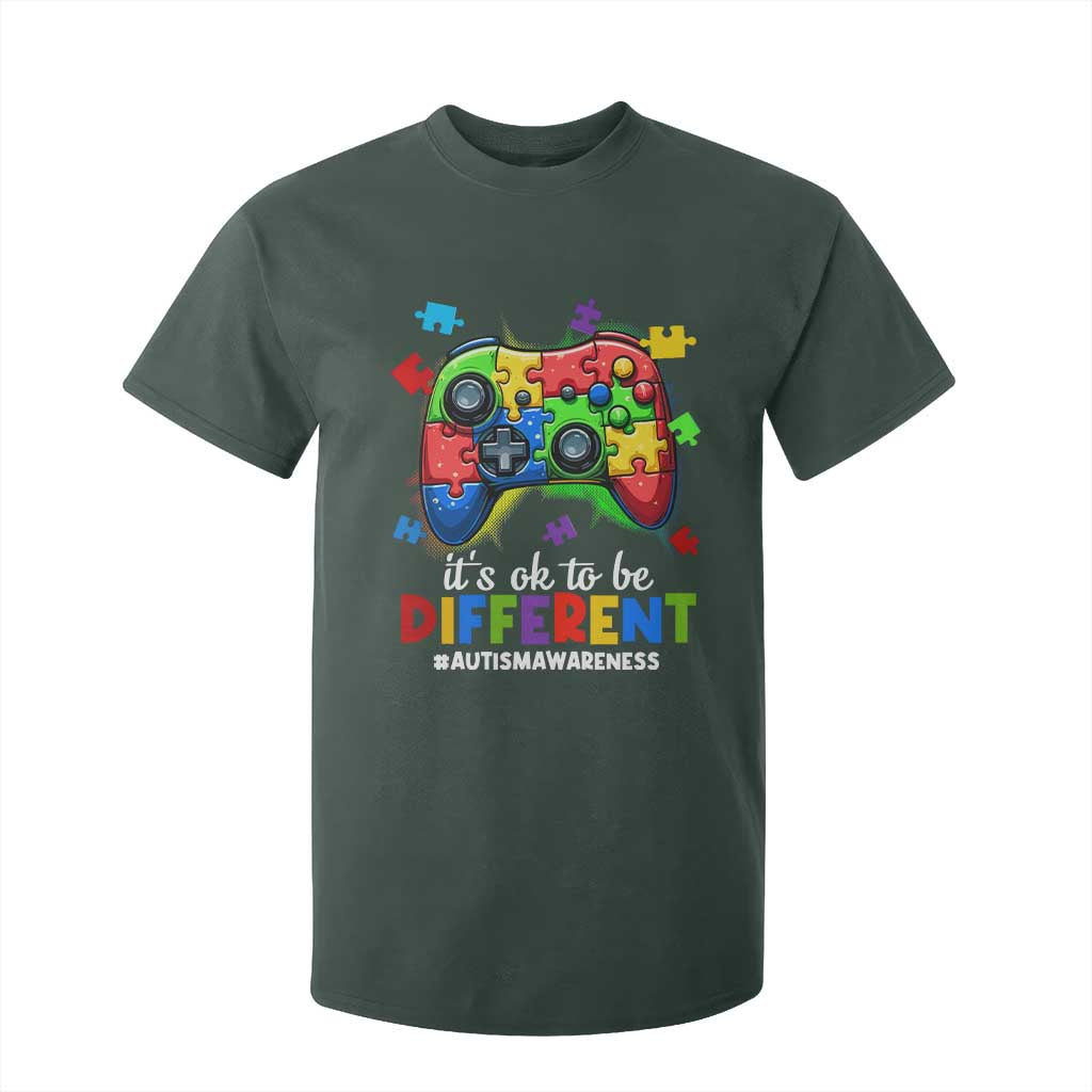 Video Game Autism Support T Shirt For Kid It's Ok To Be Different Kids
