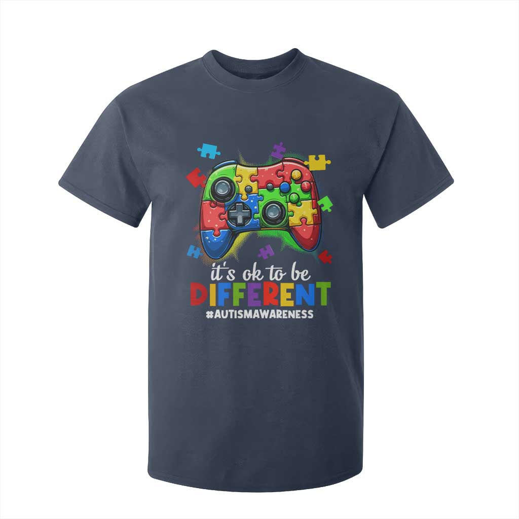 Video Game Autism Support T Shirt For Kid It's Ok To Be Different Kids